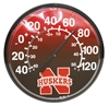 N Huskers Round Wall Thermometer Nebraska Cornhuskers, Nebraska  Patio, Lawn & Garden , Huskers  Patio, Lawn & Garden , Nebraska Round Thermometer, Huskers Round Thermometer