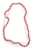 Scarlet and Cream Mini Football Bead Necklace Nebraska Cornhuskers, husker football, nebraska cornhuskers merchandise, nebraska merchandise, husker merchandise, nebraska cornhuskers apparel, husker apparel, nebraska apparel, husker womens apparel, nebraska cornhuskers womens apparel, nebraska womens apparel, husker womens merchandise, nebraska cornhuskers womens merchandise, womens nebraska accessories, womens husker accessories, womens nebraska cornhusker accessories,Football Beads