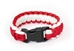 Scarlet and Cream Survival Bracelet - DU-A9351