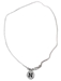 Silver Medallion Clasped Husker N Necklace - DU-A4253