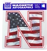 USA Flag N Nebraska Magnet 12 Inches Nebraska Cornhuskers, Nebraska Stickers Decals & Magnets, Huskers Stickers Decals & Magnets, Nebraska USA Flag N Logo Magnet 12 inch, Huskers USA Flag N Logo Magnet 12 inch