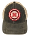 Washed  Mesh-Back Trucker Nebraska Circle Patch Hat - HT-A5264
