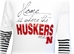 Where The Huskers Are Button Back Top - AP-91022