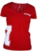 Women's Red Vneck Iron N Tee - AT-71171