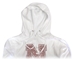Women's White Pullover Hoody with Bling N - AS-57510