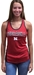 Womens Bristol Charcoal and Red Tank - AT-71123