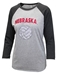 Womens Nebraska Volleyball Bling Raglan - AT-B6210