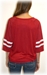 Womens White and Red Meshey Tee - AT-71199