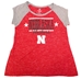 Youth Gals Husker Speckle N Stars Tee - YT-A6234
