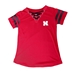 Youth Girls Lace Up Husker Tee - YT-C6024