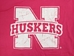 Youth Pink Nebraska N Reversible Long Sleeve Tee - YT-87069
