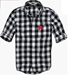 Boyfriend Plaid Shirt Black - AP-73061