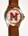TAN LEATHER MENS WATCH WITH 'N HUSKERS' ON FACE - DU-54123