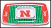 Nebraska Football Field Melamine Chip & Dip Tray Nebraska Cornhuskers, Melamine Football Field Chip and Dip Tray
