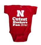 Infant Cutest Nebraska Fan Onesie