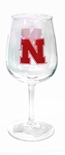 Nebraska Huskers Game Day Wine Glass