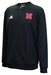 Adidas 2020 Nebraska Button Up Coaches Sweater - Black - AP-D6006