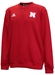 Adidas Nebraska Button Up Coaches Sweater - Red - AP-D6005