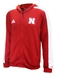 Adidas 2021 Official Husker Football Sideline Full Zip Hoodie - AW-E5004
