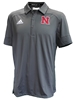 Adidas Under The Lights Coaches Sideline Polo Nebraska Cornhuskers, Nebraska Adidas, Huskers Adidas, Nebraska Polos, Huskers Polos, Nebraska  Mens Polos, Huskers  Mens Polos, Nebraska Adidas Grey Under The Lights Coaches Sideline Polo, Huskers Adidas Grey Under The Lights Coaches Sideline Polo