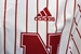 Adidas Husker Striped Button Up Baseball Jersey - AS-G5479