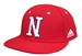 Adidas N Nebraska Huskers Flat Bill Fitted Baseball Hat - HT-F3016