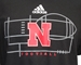 Adidas Nebraska Football Locker Lines Tee - AT-F7094