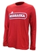 Adidas Nebraska Locker School LS Tee Red - AT-E4141