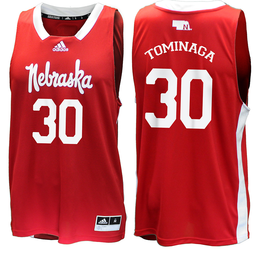 guión Circunferencia Minúsculo Adidas Nebraska Cornhuskers NIL Customized Basketball Jersey