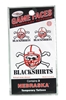 Blackshirts Tattoo 3 Pack Nebraska Cornhuskers, Blackshirts Tattoo