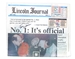 Coach Osborne Autographed Lincoln Journal "It's Official" '94 Champs Edition - OK-F2109