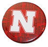 Go Big N Red Button Pin Nebraska Cornhuskers, Go Big N Red Button Pin