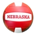 Hames and Stivrins Nebraska Scarlett N Cream Signed Volleyball - OK-E6010