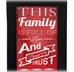 Husker Family Credo Framed - FP-A1000