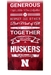 Husker Family Cheer Plaque - FP-A1003