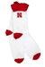 Husker Gals Kickoff Crew Ruffle Socks - AU-B7613