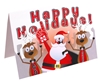 Husker Santa Holiday Card Nebraska Cornhuskers, Nebraska  Holiday Items, Huskers  Holiday Items, Nebraska Santa Mascot Holiday Card FG, Huskers Santa Mascot Holiday Card FG