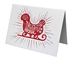 Husker Sleigh Christmas Card - OD-C2015