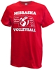 Huskers 5 National Champs Volleyball Tee Nebraska Cornhuskers, Nebraska  Mens T-Shirts, Huskers  Mens T-Shirts, Nebraska  Mens, Huskers  Mens, Nebraska  Short Sleeve, Huskers  Short Sleeve, Nebraska Volleyball, Huskers Volleyball, Nebraska Red SS Volleyball Champ Years Cornborn Tee, Huskers Red SS Volleyball Champ Years Cornborn Tee
