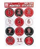 Huskers First Year Monthly Stickers Nebraska Cornhuskers, Nebraska Stickers Decals & Magnets, Huskers Stickers Decals & Magnets, Nebraska  Infant, Huskers  Infant, Nebraska Huskers First Year Monthly Stickers, Huskers Huskers First Year Monthly Stickers