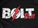 Huskers Lightening Bolt Ball Tee - Black - AT-E4594