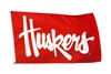 Huskers Script Flag Nebraska Cornhuskers, Husker Script Logo Flag