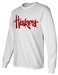 Huskers Script Long Sleeve Tee - White - AT-94275