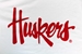 Huskers Script Long Sleeve Tee - White - AT-94275