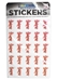 Huskers Script Sticket Sheet CS - OD-A9039