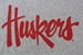 Huskers Script Tee - Gray - AT-94272