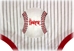 Infant Nebraska Baseball Pinstripe Onesie - CH-B6305