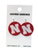 N Rounder Leather Earrings - DU-D8007