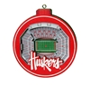 Nebraska 3D Stadium Ornament Nebraska Cornhuskers, Nebraska  Holiday Items, Huskers  Holiday Items, Nebraska Husker Stadium Ornament, Huskers Husker Stadium Ornament