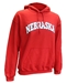 Nebraska Arch Hooded Sweatshirt - Red - AS-Y1011